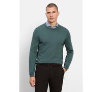 Strickpullover OLYMP "OLYMP Casual Strick, Pullover", Herren, Gr. M, grün, 100% Schurwolle, Pullover Strickpullover (38872302-M) grün