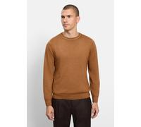 OLYMP Casual Regular Fit Pullover schlamm, Einfarbig