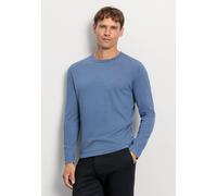 Strickpullover OLYMP "OLYMP Casual Strick, Pullover", Herren, Gr. S, rauchblau, 100% Baumwolle, Pullover Strickpullover (50806260-S) rauchblau