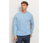 Strickpullover OLYMP "OLYMP Casual Strick, Pullover", Herren, Gr. XL, hellblau, 100% Schurwolle, Pullover Strickpullover (97332921-XL) hellblau