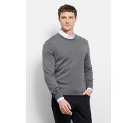 Strickpullover OLYMP "OLYMP Casual Strick, Pullover", Herren, Gr. XL, silbergrau, 100% Schurwolle, Pullover Strickpullover (38626355-XL) silbergrau