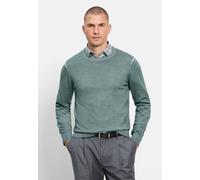 Strickpullover OLYMP "OLYMP Casual Strick, Pullover", Herren, Gr. XXL, grün, 100% Schurwolle, Pullover Strickpullover (65850959-XXL) grün