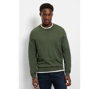 Strickpullover OLYMP "OLYMP Casual Strick, Pullover", Herren, Gr. XXL, oliv, 100% Schurwolle, Pullover Strickpullover (62247204-XXL) oliv