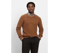 Strickpullover OLYMP "OLYMP Casual Strick, Regular Fit", Herren, Gr. 4XL, braun (schlamm), 89% Baumwolle, 11% Polyamid, Pullover Strickpullover (92894624-4XL) schlamm