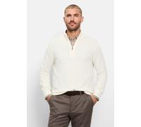 Strickpullover OLYMP "OLYMP Casual Strick, Regular Fit", Herren, Gr. S, weiß (sanftes weiß), 100% Schurwolle, Pullover Strickpullover (26777402-S) sanftes weiß
