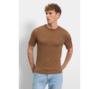 Strickpullover OLYMP "OLYMP Casual Strick, regular fit", Herren, Gr. XXL, nougat, 50% Baumwolle, 50% Lyocell, Pullover Strickpullover (23325620-XXL) nougat