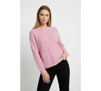Strickpullover ONLY CARMAKOMA "CARMILOUZ LS RIB PULLOVER KNT", Damen, Gr. XL, romance rose, Strick, Obermaterial: 100% Polyacryl, unifarben, Rundhals, Rippstrickbündchen, Pullover Strickpullover (2244