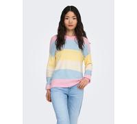 Only Pullover Onlatia L/S gestreift Strick Rosa Größe S