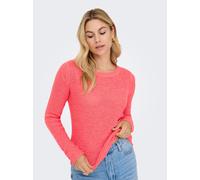 Strickpullover ONLY "ONLGEENA XO L/S PULLOVER KNT NOOS", Damen, Gr. XL, sugar coral, Strick, Obermaterial: 65% Polyacryl, 35% Polyamid, unifarben, regular fit Po-bedeckend, Rundhals, Rippstrickbündche
