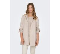 Strickpullover ONLY "ONLIBI LS BOATNECK STRUC PULLOVER EX KNT", Damen, Gr. XL, beige (mocha meringue), Strick, Obermaterial: 50% Viskose, 27% Nylon, 23% Polyester, unifarben, normal, Rundhals, Rippstr