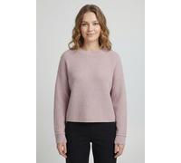 Strickpullover ONLY "ONLIBI LS RIB LOOSE PULLOVER CC KNT", Damen, Gr. XL, burnished lila detail:melange, Strick, Obermaterial: 50% Viskose, 27% Nylon, 23% Polyester, meliert, relaxed fit normal, Rundh