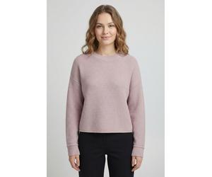 Strickpullover ONLY "ONLIBI LS RIB LOOSE PULLOVER CC KNT", Damen, Gr. XS, burnished lila detail:melange, Strick, Obermaterial: 50% Viskose, 27% Nylon, 23% Polyester, meliert, relaxed fit normal, Rundh