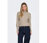 ONLY - -ONLKATIA LIFE L/S HIGHNE PULL KNT NOOS mocha meringue - Gr. - XL