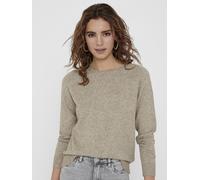 ONLY Damen ONLLESLY Kings L/S Pullover KNT NOO 15170427, Beige/W. Melange, XS