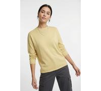 Strickpullover ONLY "ONLLOYAL AMALIO LIFE LS O-NECK KNT NOOS", Damen, Gr. M, sunlight detail:melange, Strick, Obermaterial: 80% Polyester, 20% Nylon, meliert, bequem normal, Rundhals, Pullover Strickp