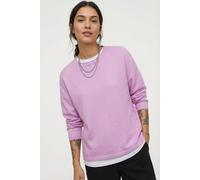 Strickpullover ONLY "ONLLOYAL AMALIO LIFE LS O-NECK KNT NOOS", Damen, Gr. M, super pink detail:melange, Strick, Obermaterial: 80% Polyester, 20% Nylon, meliert, bequem normal, Rundhals, Pullover Stric