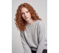 Strickpullover ONLY "ONLOLIVIA LS O-NECK CC KNT", Damen, Gr. S, grau (light grau melange), Strick, Obermaterial: 84% Polyester, 7% Polyacryl, 5% Wolle, 4% Elasthan, unifarben, regular fit normal, Rund