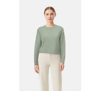 Strickpullover ONLY "ONLRENE LIFE LS O-NECK CC KNT", Damen, Gr. S, desert sage detail:melange, Strick, Obermaterial: 65% Polyester, 13% Nylon, 13% Polyacryl, 6% Wolle, 3% Elasthan, meliert, regular fi