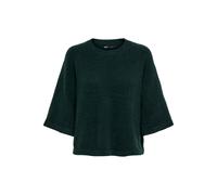 Strickpullover ONLY "ONLSIMONI 3/4 PULLOVER KNT NOOS", Damen, Gr. S, scarab detail:melange, Strick, Obermaterial: 74% Polyacryl, 24% Polyester, 2% Elasthan, meliert, regular fit hüftlang, Rundhals, we