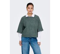 ONLY - ONLSIMONI 3/4 PULLOVER KNT NOOS balsam green - Gr. - XS