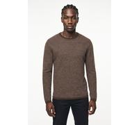 Strickpullover ONLY & SONS "ONSERIC REG 12 STRUC CREW KNIT", Herren, Gr. L, braun (demitasse detail:with falcon), Strick, Obermaterial: 100% Baumwolle, unifarben, regular fit normal, Rundhals, eingefa