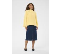 Strickpullover SAINT TROPEZ "Strickpullover OriannaSZ", Damen, Gr. S, gelb (lemon drop), Obermaterial: 55% Polyacryl PAN. 21% Polyester PES. 16% Polyamid PA. 8% Wolle mw., Pullover Strickpullover (246