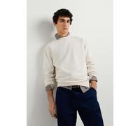 Strickpullover PEPE JEANS "Strickjacke JASPER CREW", Herren, Gr. S, weiß (ivory weiß), 100% Baumwolle, Pullover Strickpullover (18248904-S) ivory weiß