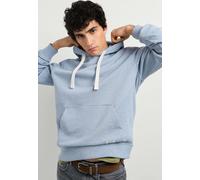 Strickpullover PEPE JEANS "Strickjacke JASPER MELANGE HOODIE", Herren, Gr. XS, blau (oxford blau), 100% Baumwolle, Pullover Strickpullover (71439110-XS) oxford blau