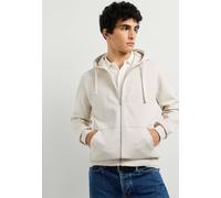 Strickpullover PEPE JEANS "Strickjacke JASPER MELANGE ZIP", Herren, Gr. XXL, beige (ivory weiß), 100% Baumwolle, Pullover Strickpullover (62593965-XXL) ivory weiß