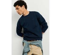 Strickpullover PEPE JEANS "Strickjacke JEFFERSON CREW", Herren, Gr. L, blau (dulwich blau), 70% Baumwolle, 30% Polyester, Pullover Strickpullover (36057954-L) dulwich blau