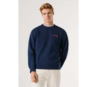Strickpullover PEPE JEANS "sweatshirt GIDEON CREW", Herren, Gr. XL, sailor blau, 100% Baumwolle, Pullover Strickpullover (63234403-XL) sailor blau