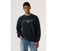 Strickpullover PEPE JEANS "sweatshirt SUMMER SEASONAL LOGO CREW", Herren, Gr. M, dulwich blau, 100% Baumwolle, Pullover Strickpullover (60552538-M) dulwich blau
