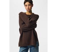 Pieces Strickpullover PCTINA LS O-NECK KNIT NOOS Damen meliert Rund Gr. L hot fudge