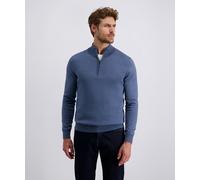 Strickpullover PIERRE CARDIN, Herren, Gr. 3XL, blau (bering sea), Strick, Obermaterial: 100% Baumwolle, unifarben, regular fit normal, ohne Ausschnitt, Rippbündchen, Pullover Strickpullover, mit Troye