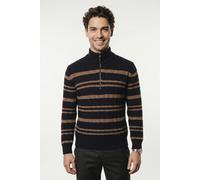 Strickpullover PIERRE CARDIN, Herren, Gr. M, salute, Strick, Obermaterial: 60% Baumwolle, 40% Polyester, geringelt, gestreift, regular fit, Pullover Strickpullover, ideal für kältere Tage, aus Rippens