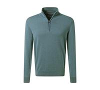 Strickpullover PIERRE CARDIN, Herren, Gr. XL, sagebrush grün, Strick, Obermaterial: 100% Baumwolle, unifarben, regular fit normal, ohne Ausschnitt, Rippbündchen, Pullover Strickpullover, mit Troyer Kr