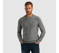 PME Legend - R-neck cotton knit mid grey melee - Gr. - L
