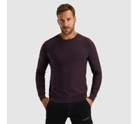 Strickpullover PME LEGEND, Herren, Gr. 3XL, lila (plum perfect), Strick, Obermaterial: 100% Baumwolle, unifarben, regular fit taillenbedeckt, Rundhals, Rippbündchen, Pullover Strickpullover, mit Logos
