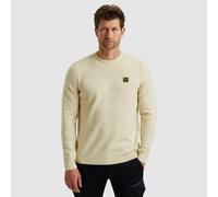Strickpullover PME LEGEND, Herren, Gr. 5XL, bone weiß, Strick, Obermaterial: 100% Baumwolle, unifarben, regular fit hüftbedeckend, Rundhals, Flachstrickbündchen, Pullover Strickpullover, mit Strick-Mu