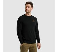 Strickpullover PME LEGEND, Herren, Gr. L, salute, Strick, Obermaterial: 100% Baumwolle, unifarben, regular fit hüftbedeckend, Rundhals, Flachstrickbündchen, Pullover Strickpullover, mit Strick-Muster