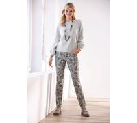 Strickpullover "Pullover", Damen, Gr. 48, grau (hellgrau), 74% Polyamid, 16% Viskose, 10% Polyester, LINEA TESINI BY HEINE, unifarben, Pullover Strickpullover (38756926-48) hellgrau