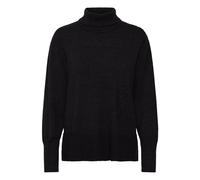 Strickpullover PULZ JEANS "Damen Strickpullover PZSTEFFI", Damen, Gr. M, schwarz (schwarz beauty), Obermaterial: 50% Viskose CV. 27% Nylon NY. 23% Polyester PES., Pullover Strickpullover (38295200-M) 