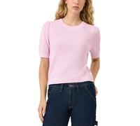 Strickpullover QS, Damen, Gr. M (38), rose, Strick, Obermaterial: 50% Baumwolle, 50% Polyacryl, unifarben, normal hüftbedeckend, Rundhals, Bündchen, Pullover Strickpullover, Halbarm und in Waben-Optik