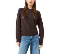 Strickpullover QS, Damen, Gr. M, braun, Strick, Obermaterial: 92% Polyester, 5% Polyamid, 3% Elasthan, unifarben, normal hüftbedeckend, Rundhals, Bündchen, Pullover Strickpullover, Winterpullover mit