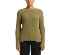 QS Melierter Strickpullover mit Raglanärmeln