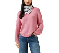 QS Damen Strickpullover - Loose Fit, Bändchengarn, Rundhals