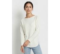 s.Oliver Strickpullover aus Viskosemix mit Fledermausärmeln Weiß XL