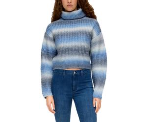 Strickpullover QS, Damen, Gr. XXL, blau, Obermaterial: 58% Polyacryl, 29% Polyester, 9% Polyamid, 4% Wolle, regular fit kurz, Pullover Strickpullover, mit Rollkragen (75556158-XXL)