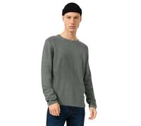 Strickpullover QS, Damen, Gr. L, grau, Strick, Obermaterial: 100% Baumwolle, unifarben, regular fit normal, Rundhals, Rollkante, Pullover Strickpullover, mit Rollkante (96250625-L) grau
