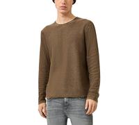 Strickpullover QS, Herren, Gr. M, braun, Strick, Obermaterial: 100% Baumwolle, regular fit normal, Rundhals, Rollkante, Pullover Strickpullover, mit Rollkante (93975044-M) braun
